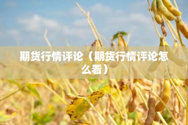 期货行情评论(期货行情评论怎么看) 期货行情评论(期货行情评论怎么看)