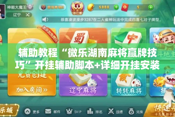 辅助教程“微乐湖南麻将赢牌技巧	”开挂辅助脚本+详细开挂安装教程