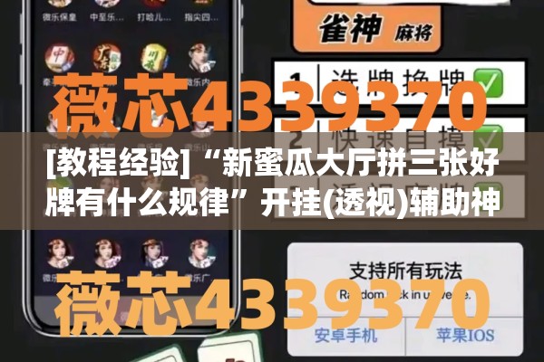 [教程经验]“新蜜瓜大厅拼三张好牌有什么规律”开挂(透视)辅助神器