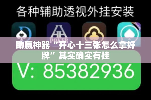 助赢神器“开心十三张怎么拿好牌”其实确实有挂