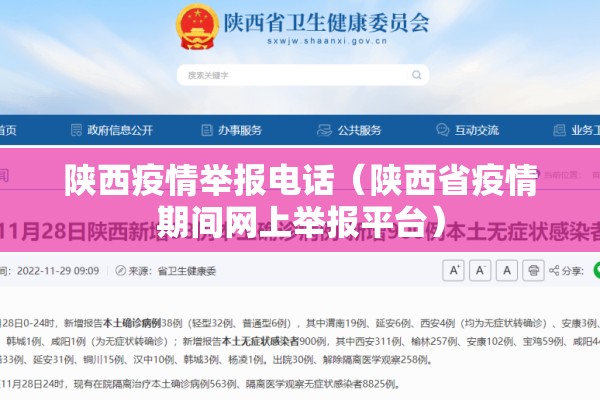 陕西疫情举报电话(陕西省疫情期间网上举报平台) 陕西疫情举报电话(陕西省疫情期间网上举报平台)