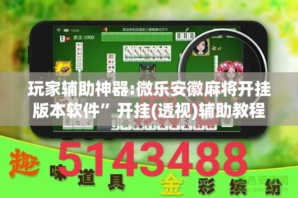 玩家辅助神器:微乐安徽麻将开挂版本软件”开挂(透视)辅助教程