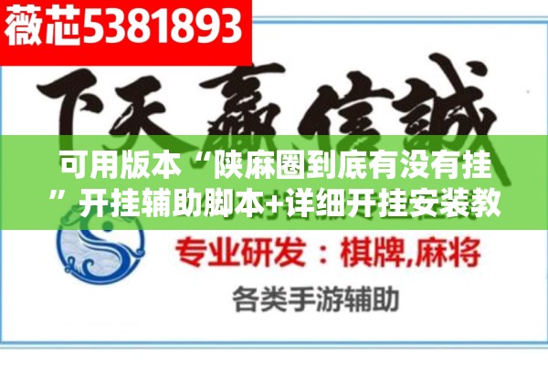 可用版本“陕麻圈到底有没有挂”开挂辅助脚本+详细开挂安装教程