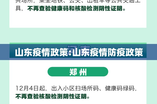 山东疫情政策:山东疫情防疫政策