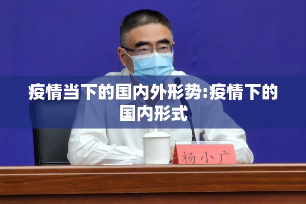 疫情当下的国内外形势:疫情下的国内形式