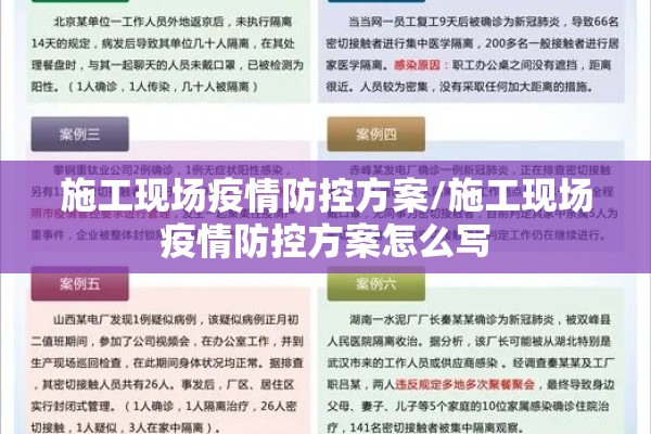 施工现场疫情防控方案/施工现场疫情防控方案怎么写