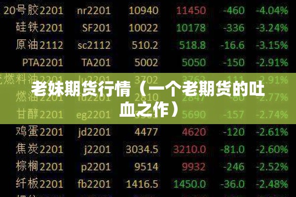 老妹期货行情(一个老期货的吐血之作) 老妹期货行情(一个老期货的吐血之作)