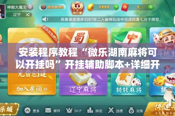 安装程序教程“微乐湖南麻将可以开挂吗”开挂辅助脚本+详细开挂安装教程