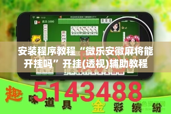 安装程序教程“微乐安徽麻将能开挂吗	”开挂(透视)辅助教程