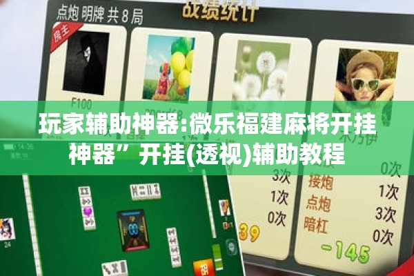 玩家辅助神器:微乐福建麻将开挂神器	”开挂(透视)辅助教程