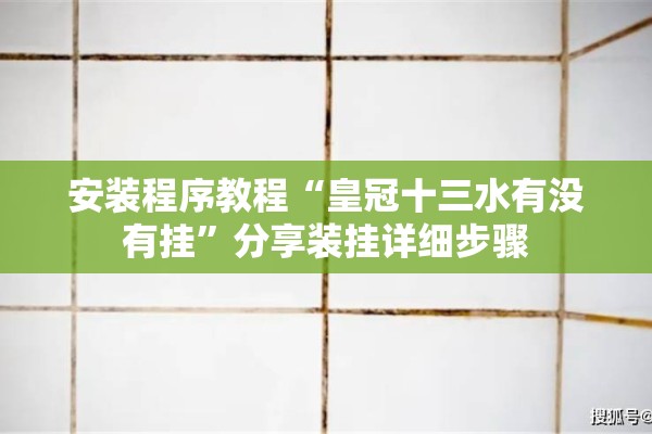 安装程序教程“皇冠十三水有没有挂”分享装挂详细步骤
