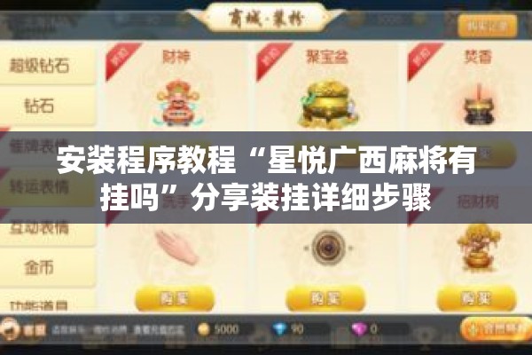 安装程序教程“星悦广西麻将有挂吗”分享装挂详细步骤