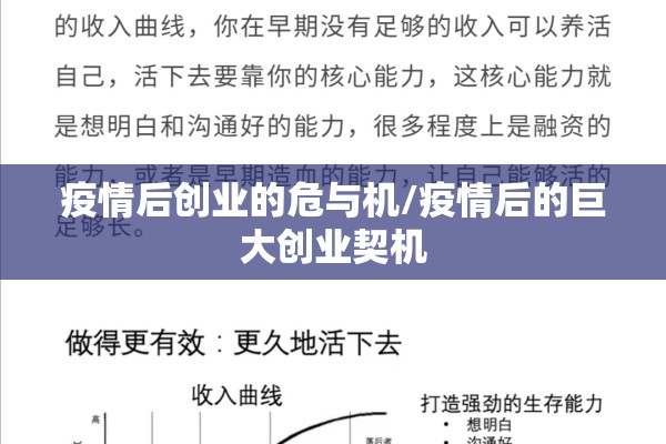 疫情后创业的危与机/疫情后的巨大创业契机 疫情后创业的危与机/疫情后的巨大创业契机