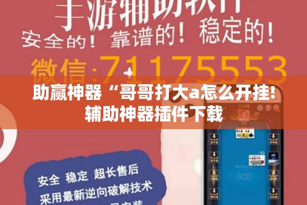 助赢神器“哥哥打大a怎么开挂!辅助神器插件下载