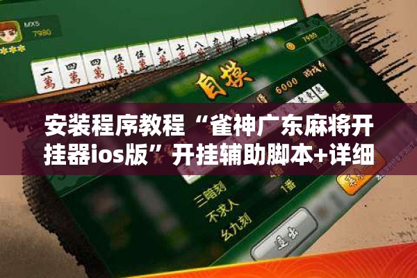 安装程序教程“雀神广东麻将开挂器ios版	”开挂辅助脚本+详细开挂安装教程