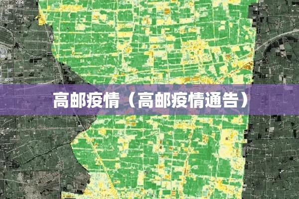 高邮疫情（高邮疫情通告）