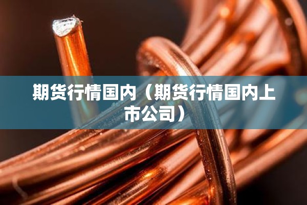 期货行情国内（期货行情国内上市公司）