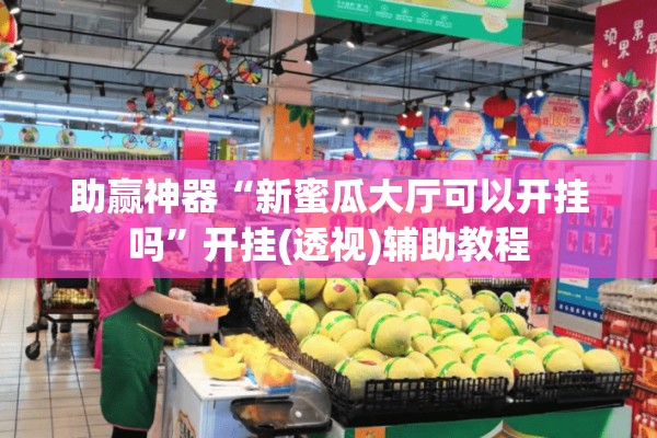 助赢神器“新蜜瓜大厅可以开挂吗”开挂(透视)辅助教程