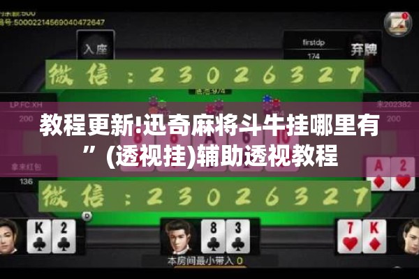 教程更新!迅奇麻将斗牛挂哪里有”(透视挂)辅助透视教程