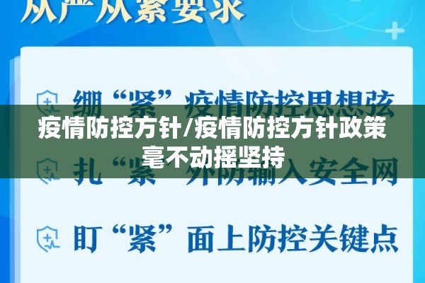 疫情防控方针/疫情防控方针政策毫不动摇坚持