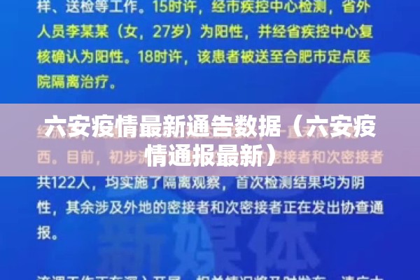 六安疫情最新通告数据(六安疫情通报最新) 六安疫情最新通告数据(六安疫情通报最新)