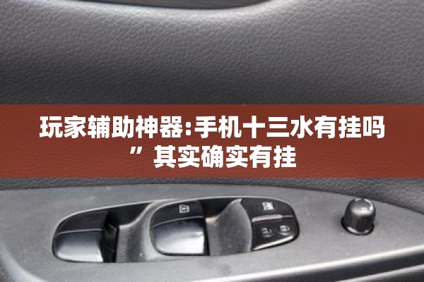 玩家辅助神器:手机十三水有挂吗	”其实确实有挂
