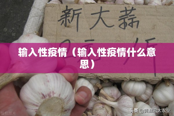 输入性疫情（输入性疫情什么意思）