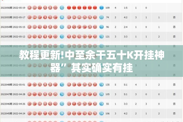 教程更新!中至余干五十K开挂神器	”其实确实有挂