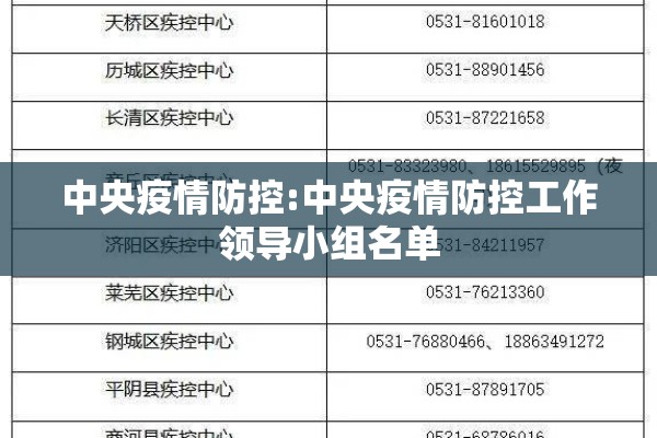 中央疫情防控:中央疫情防控工作领导小组名单 中央疫情防控:中央疫情防控工作领导小组名单