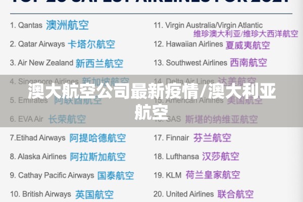 澳大航空公司最新疫情/澳大利亚航空 澳大航空公司最新疫情/澳大利亚航空