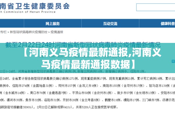 【河南义马疫情最新通报,河南义马疫情最新通报数据】