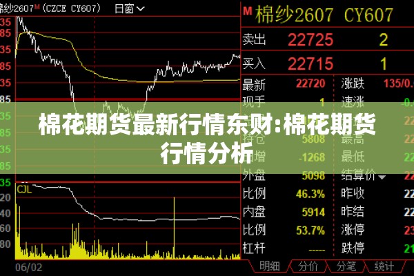 棉花期货最新行情东财:棉花期货行情分析