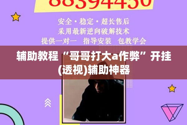 辅助教程“哥哥打大a作弊”开挂(透视)辅助神器