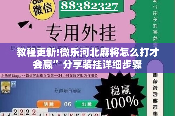 教程更新!微乐河北麻将怎么打才会赢”分享装挂详细步骤