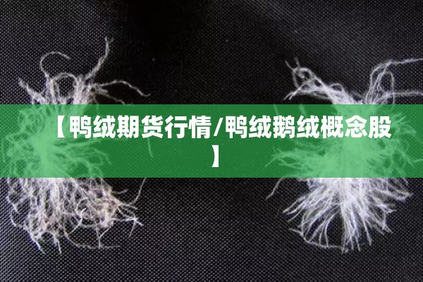 【鸭绒期货行情/鸭绒鹅绒概念股】