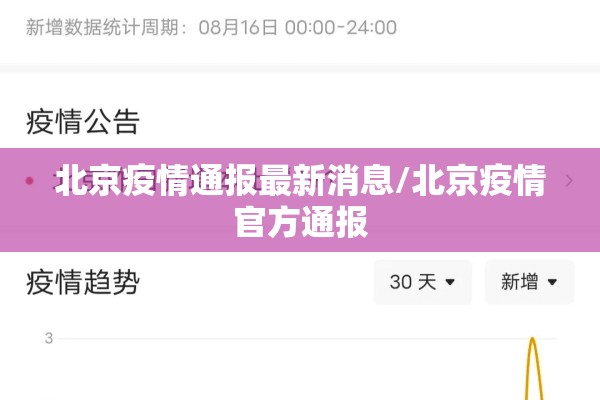 北京疫情通报最新消息/北京疫情官方通报