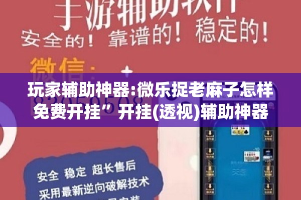 玩家辅助神器:微乐捉老麻子怎样免费开挂”开挂(透视)辅助神器