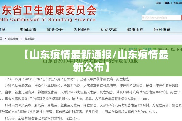 【山东疫情最新通报/山东疫情最新公布】 【山东疫情最新通报/山东疫情最新公布】