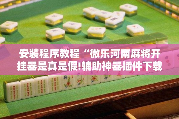 安装程序教程“微乐河南麻将开挂器是真是假!辅助神器插件下载