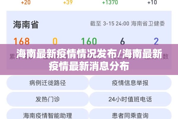 海南最新疫情情况发布/海南最新疫情最新消息分布 海南最新疫情情况发布/海南最新疫情最新消息分布