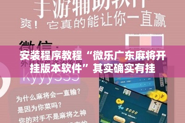 安装程序教程“微乐广东麻将开挂版本软件”其实确实有挂
