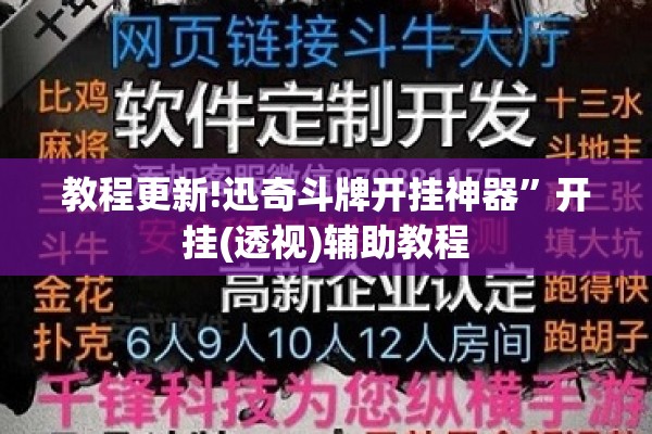 教程更新!迅奇斗牌开挂神器”开挂(透视)辅助教程