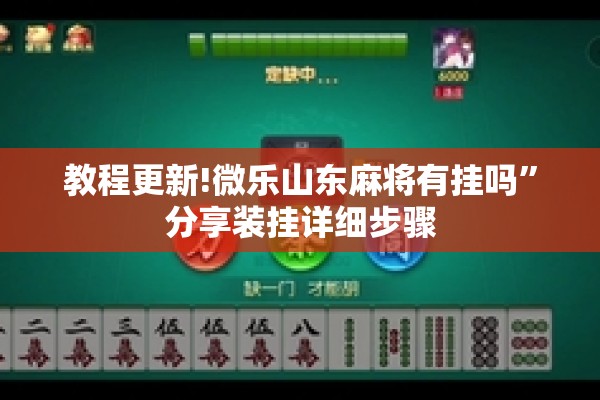 教程更新!微乐山东麻将有挂吗	”分享装挂详细步骤