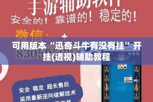 可用版本“迅奇斗牛有没有挂”开挂(透视)辅助教程