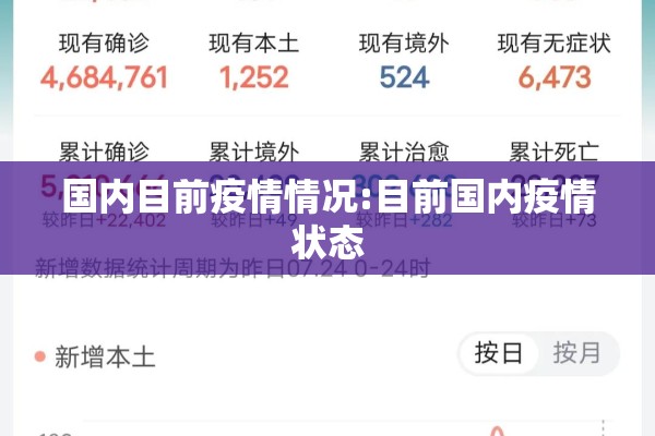 国内目前疫情情况:目前国内疫情状态 国内目前疫情情况:目前国内疫情状态
