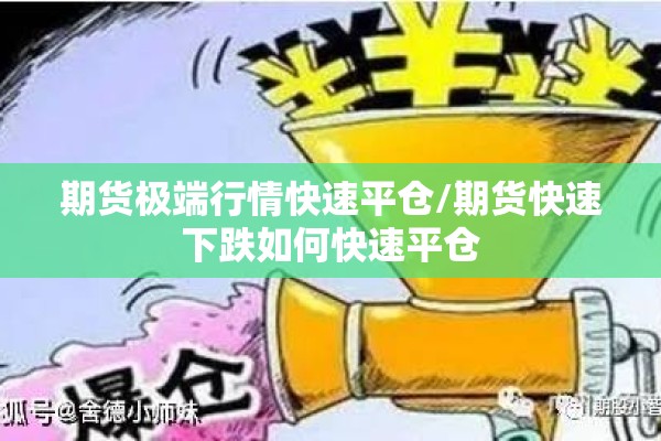 期货极端行情快速平仓/期货快速下跌如何快速平仓 期货极端行情快速平仓/期货快速下跌如何快速平仓