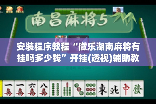 安装程序教程“微乐湖南麻将有挂吗多少钱	”开挂(透视)辅助教程