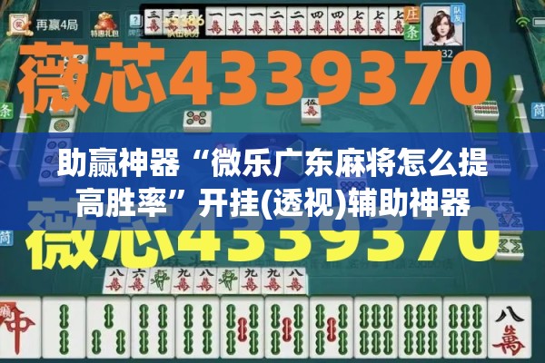 助赢神器“微乐广东麻将怎么提高胜率	”开挂(透视)辅助神器