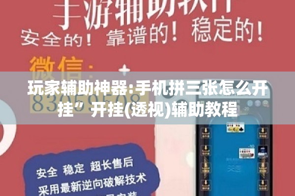 玩家辅助神器:手机拼三张怎么开挂”开挂(透视)辅助教程