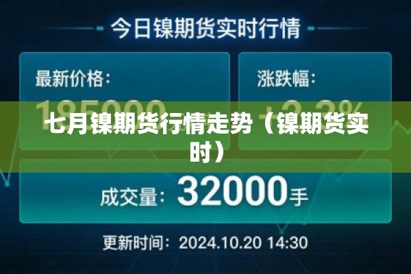 七月镍期货行情走势(镍期货实时) 七月镍期货行情走势(镍期货实时)